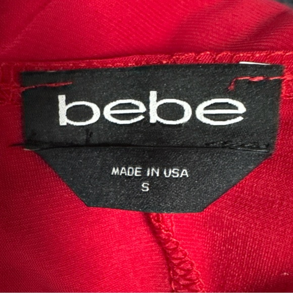 Bebe Halter Neck O-Ring Red Minidress Style# 703163 Women’s Small NWT - Picture 13 of 14